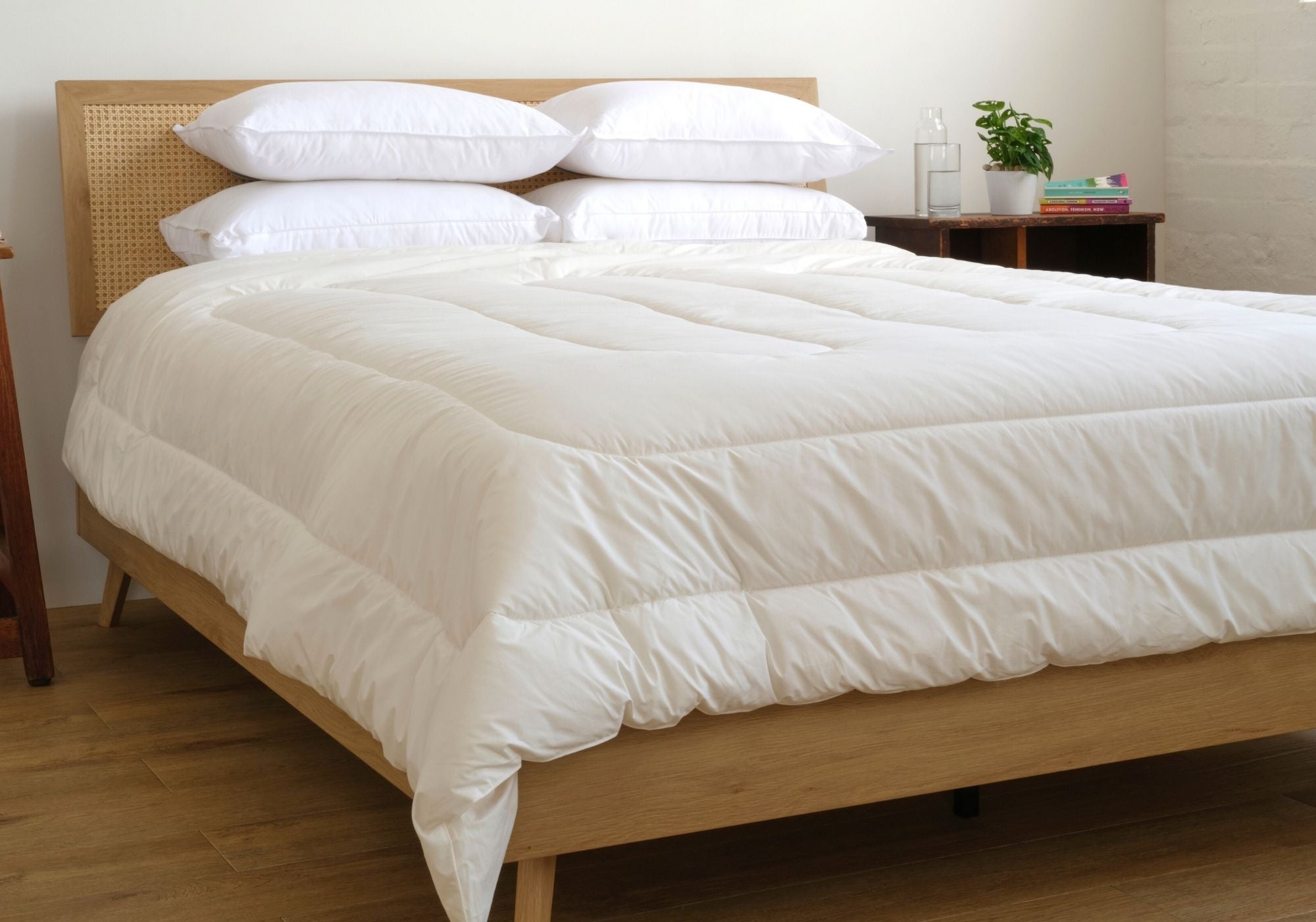 Quilt on bed