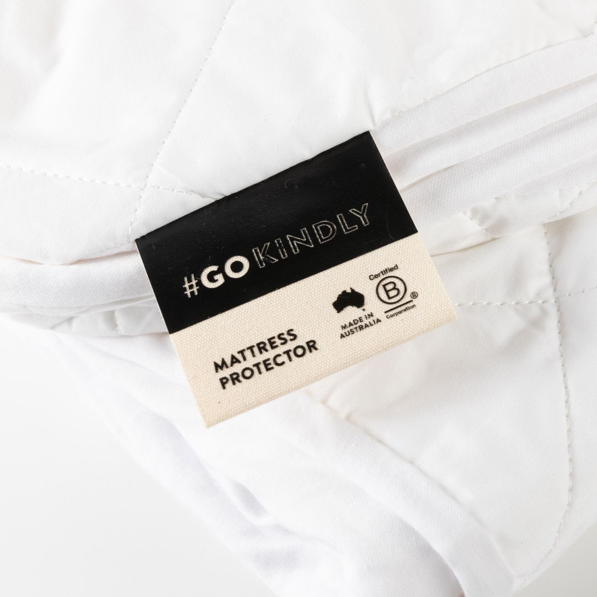 Mattress protector label
