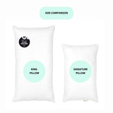 King pillow versus standard pillow